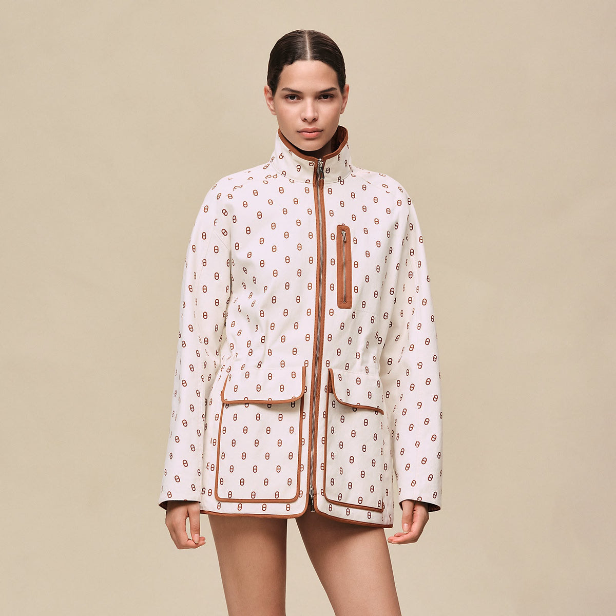 Hermes Chaîne D'Ancre Reversible Short Coat