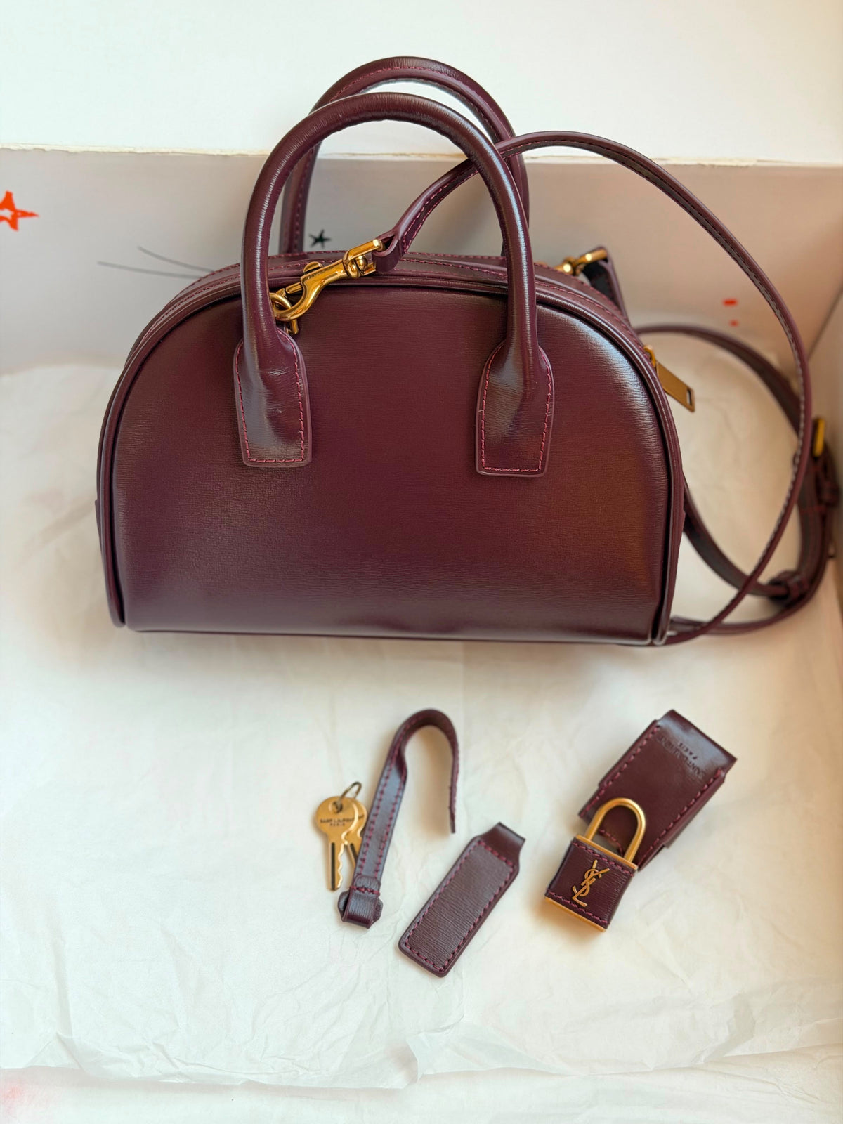 Saint Laurent Mini Sac de Jour Boston Bag