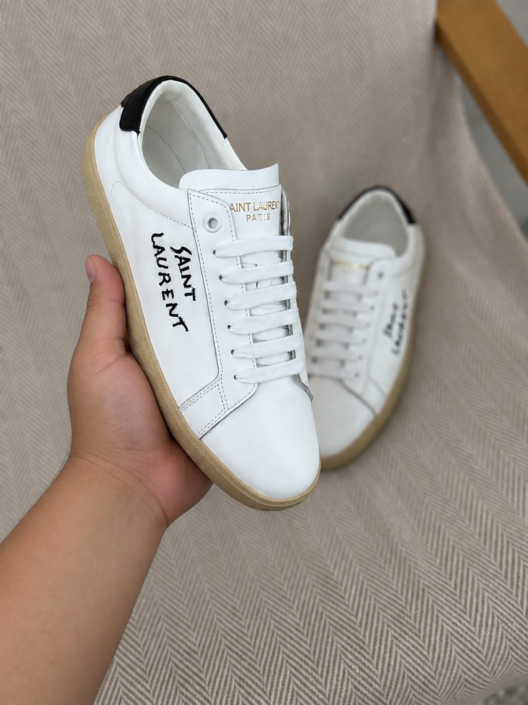 Saint Laurent Court Classic Embroidered Sneaker
