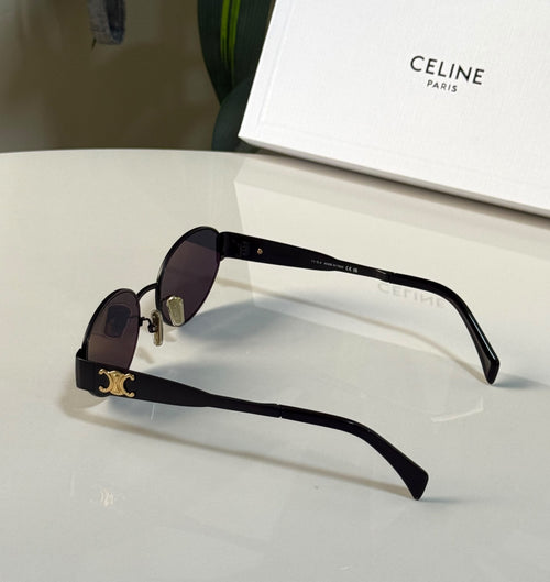 Celine Triomphe Metal 01 Oval Sunglasses