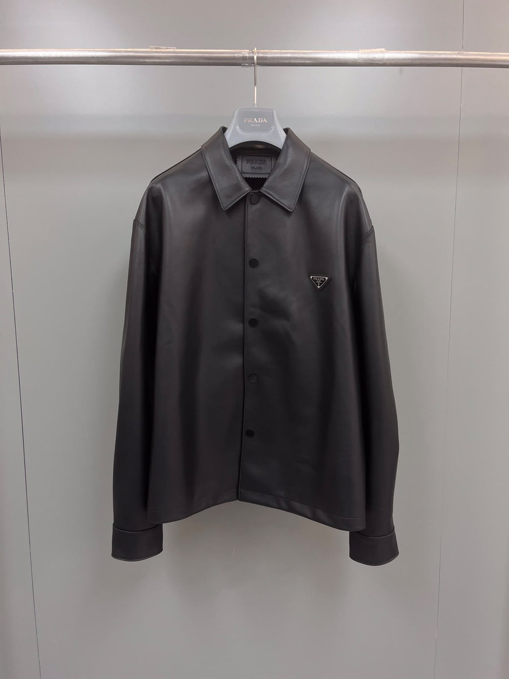 Prada Nappa Leather Shirt