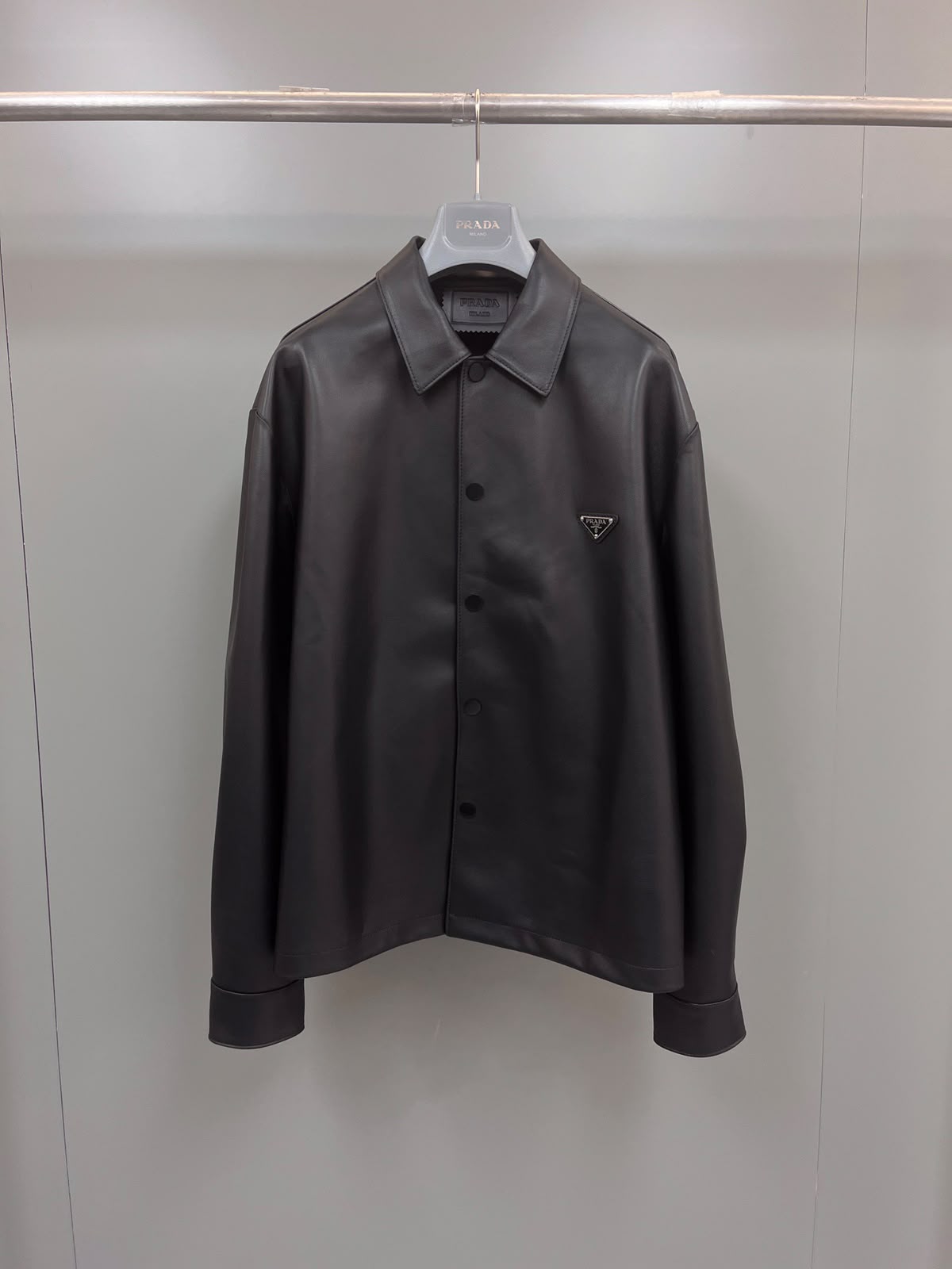 Prada Nappa Leather Shirt
