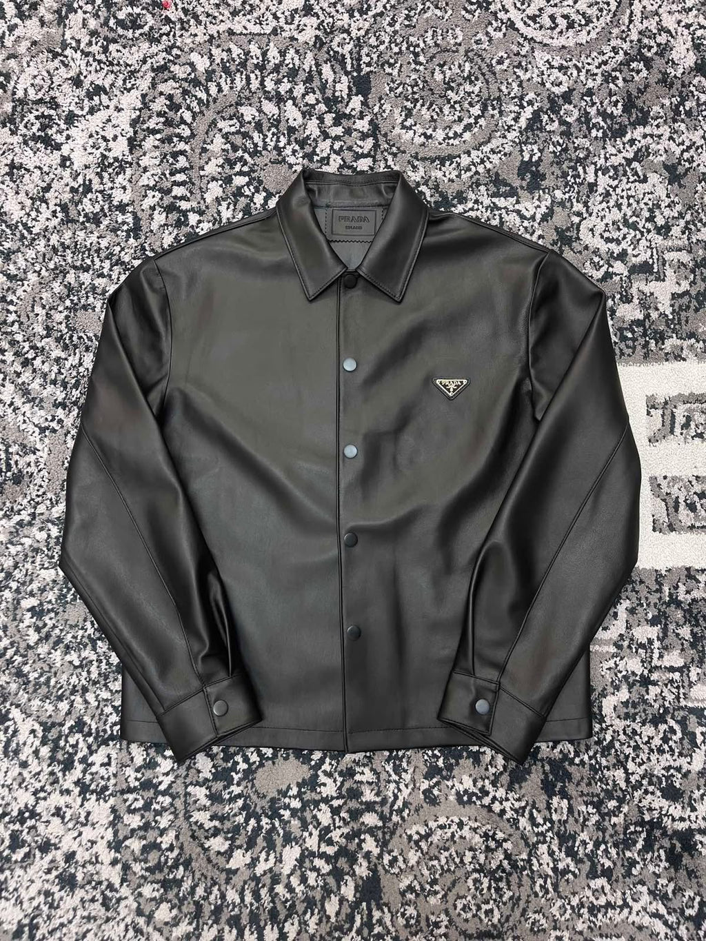 Prada Nappa Leather Shirt