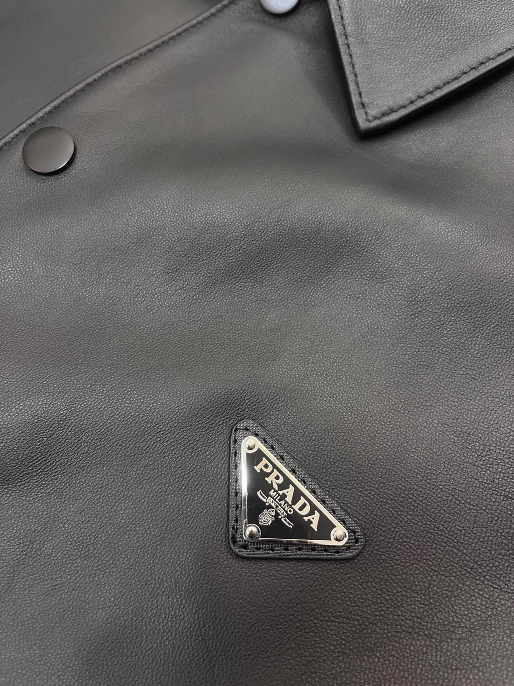 Prada Nappa Leather Shirt