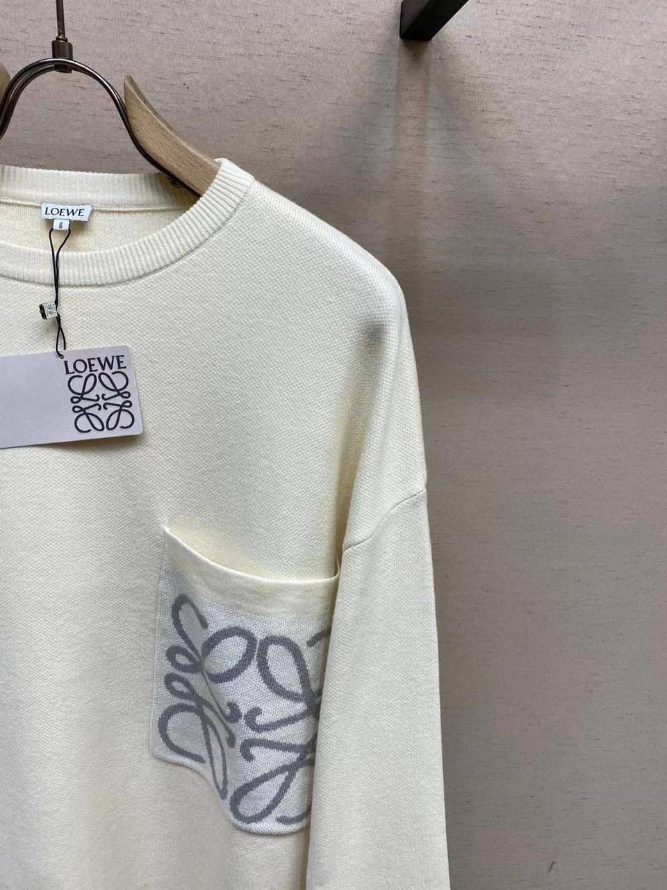 Loewe Anagram Pocket Sweater in Cotton Blend