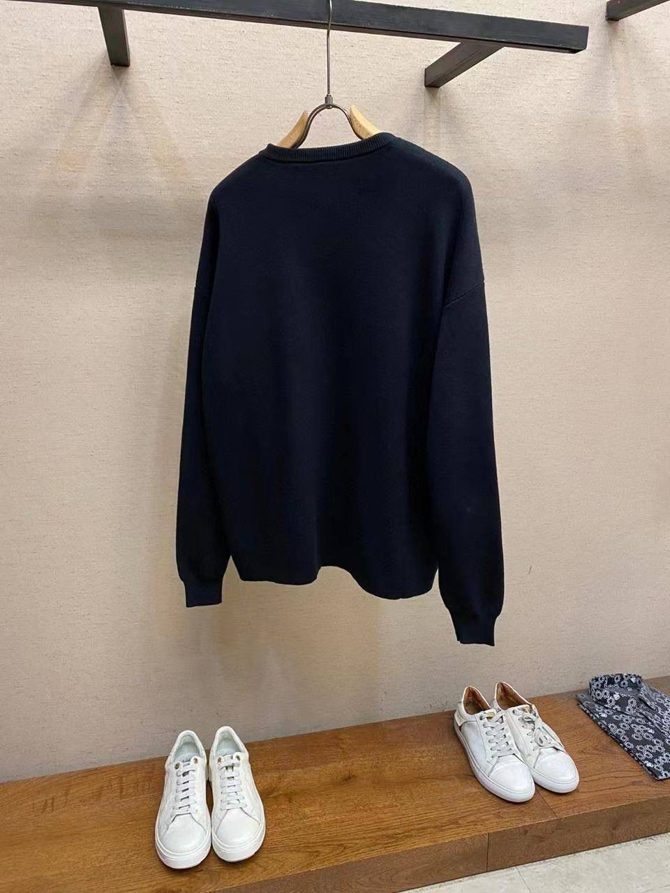 Loewe Anagram Pocket Sweater in Cotton Blend