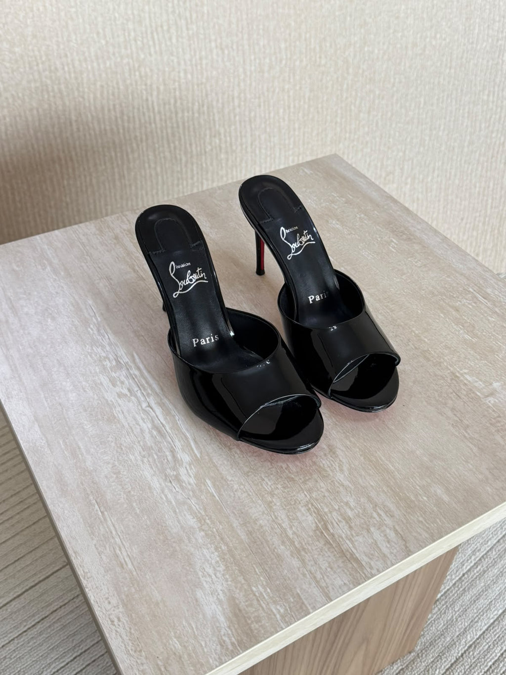 Louboutin Me Dolly Patent Leather Mules
