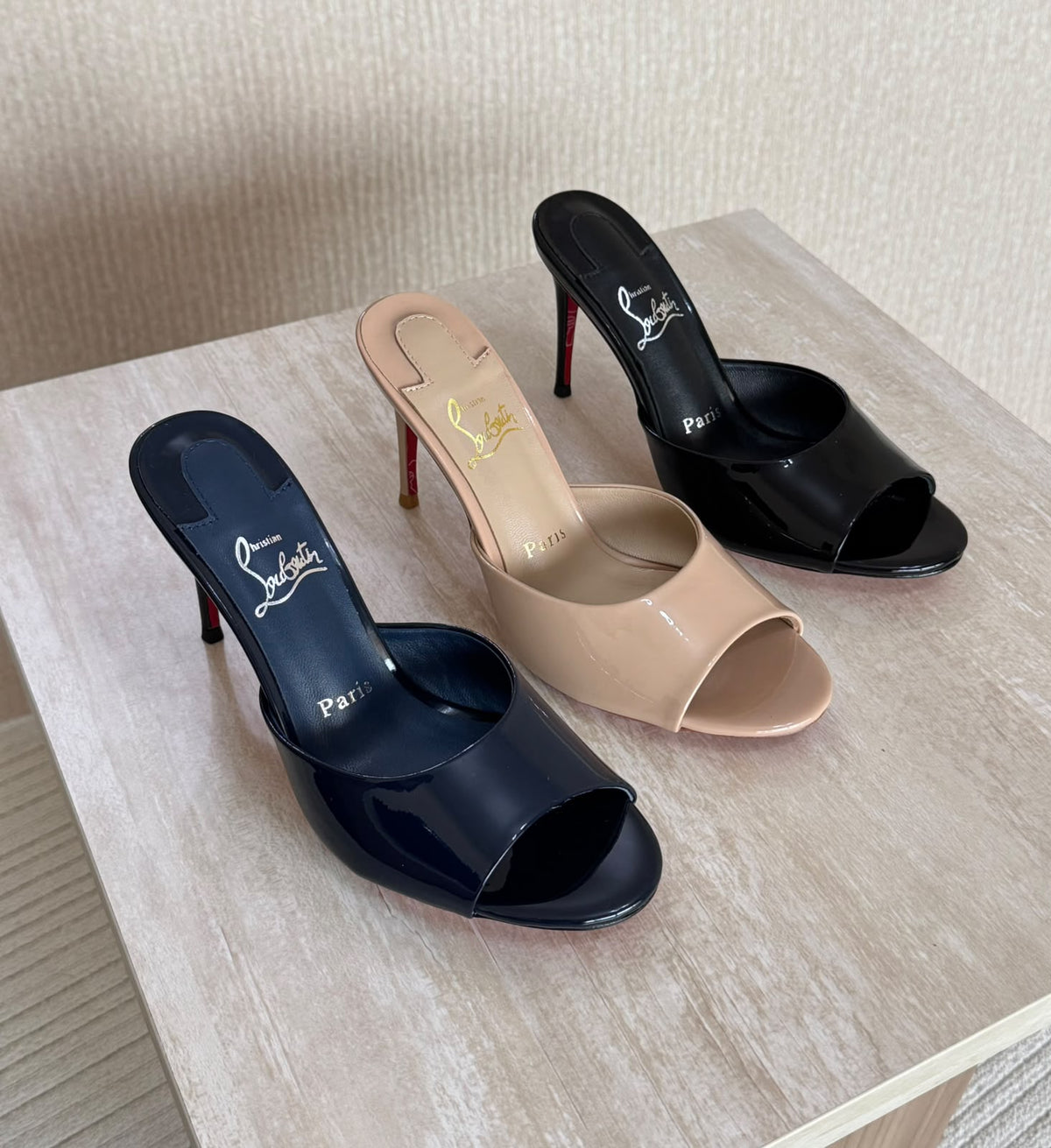 Louboutin Me Dolly Patent Leather Mules