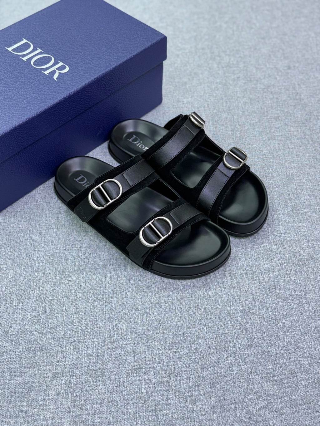 Dior Aqua Sandal Black Dior Oblique Jacquard