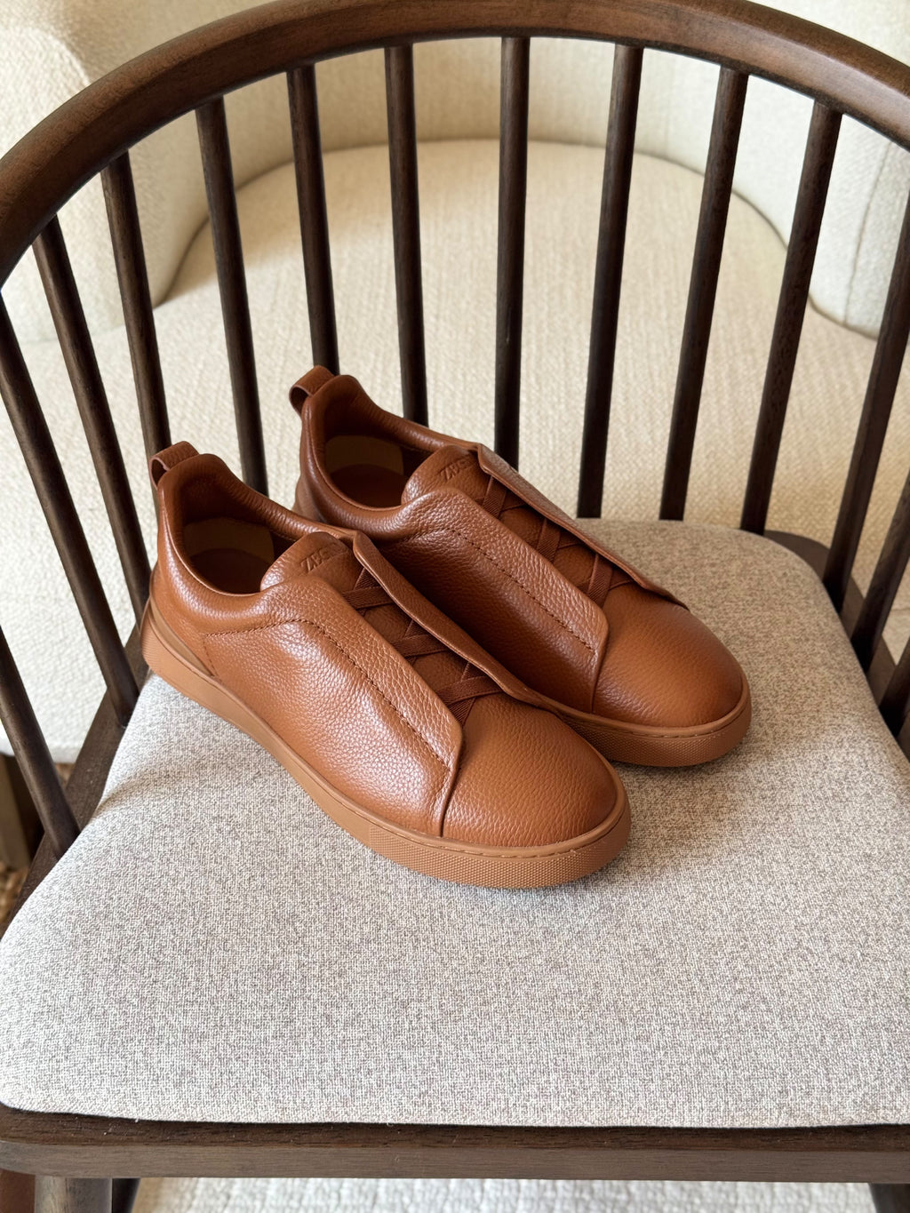 Zegna Triple Stitch Luxury Leisure Shoes