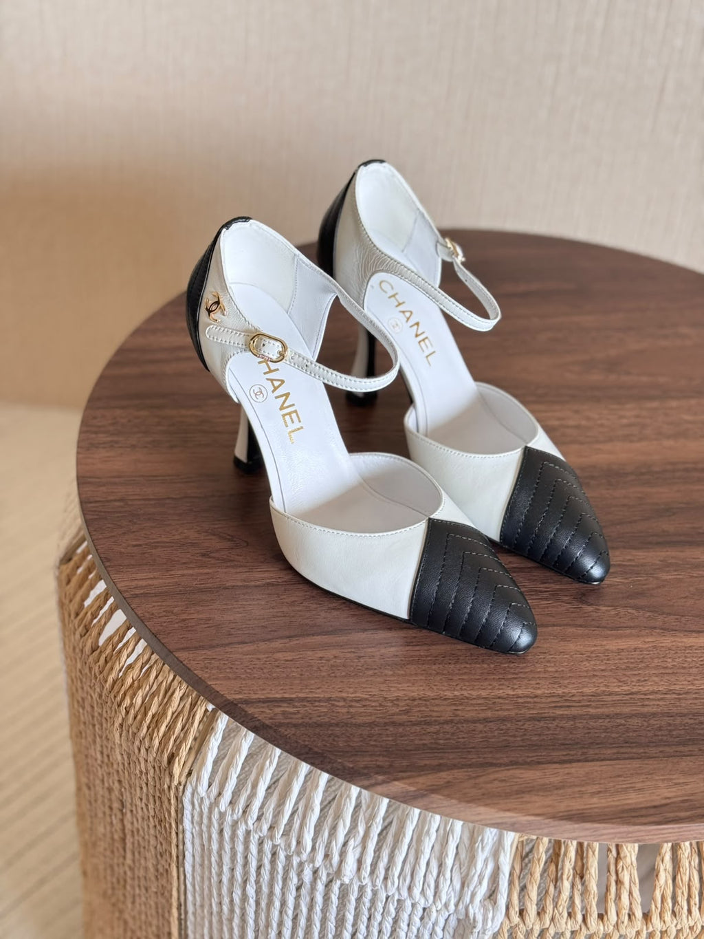 Chanel Pointed-Toe Mary Jane Pumps