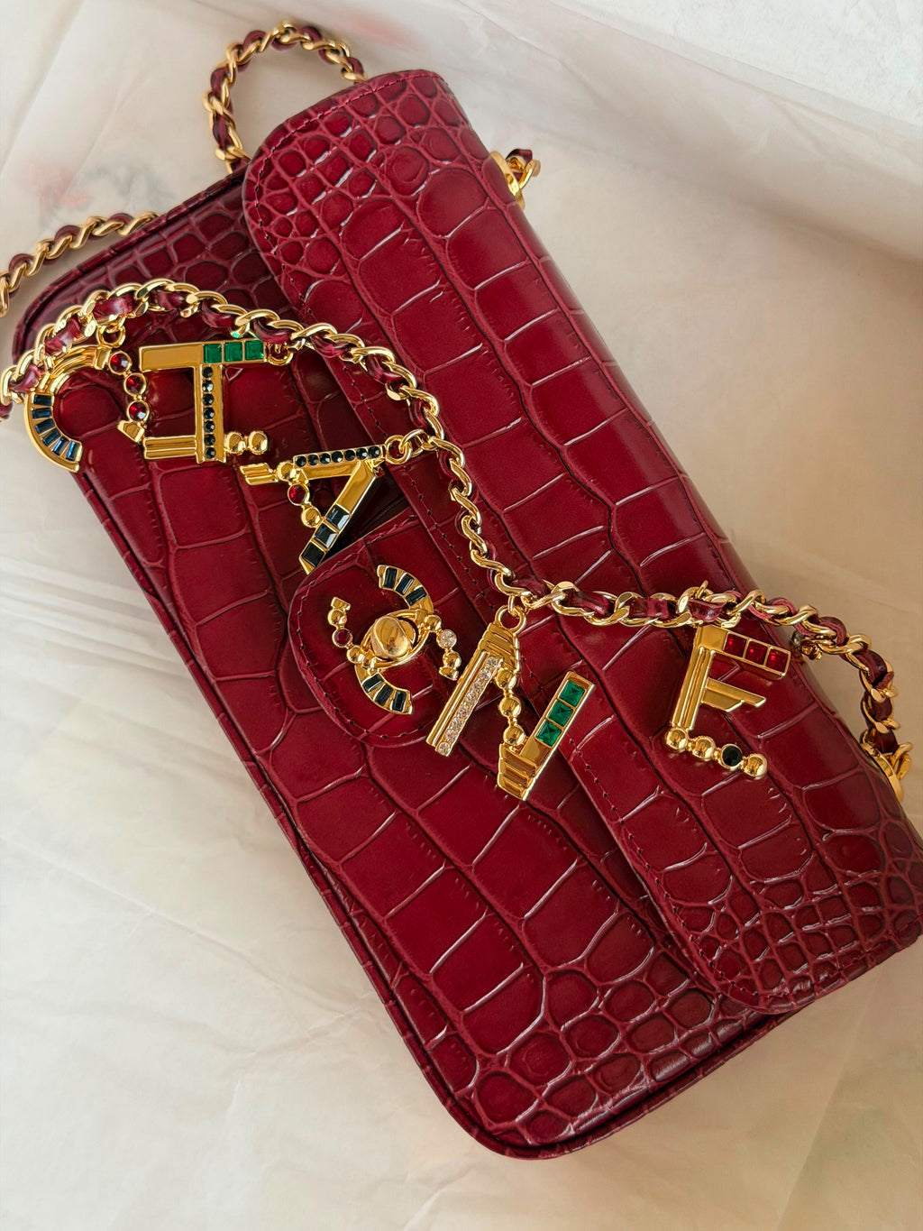 Chanel Fall-Winter 2026 Collection Lettering Charm Small Flap Bag