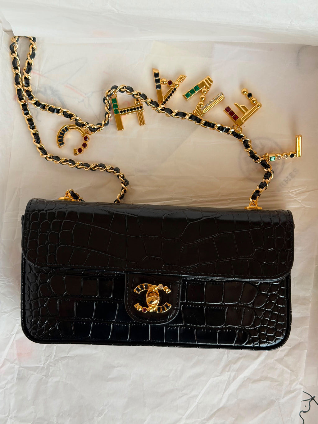 Chanel Fall-Winter 2026 Collection Lettering Charm Small Flap Bag