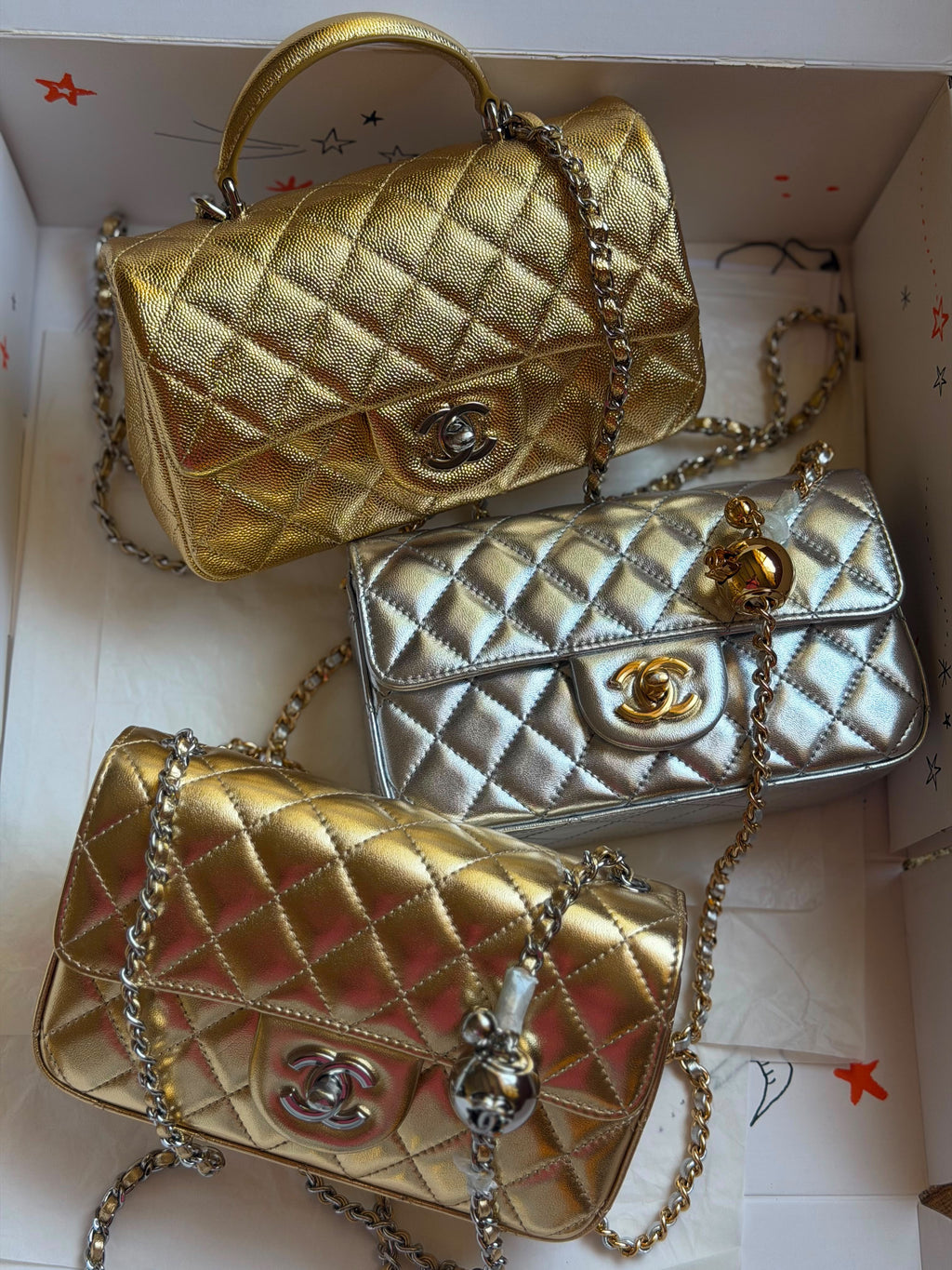 Chanel Mini Top Handle Flap Bag