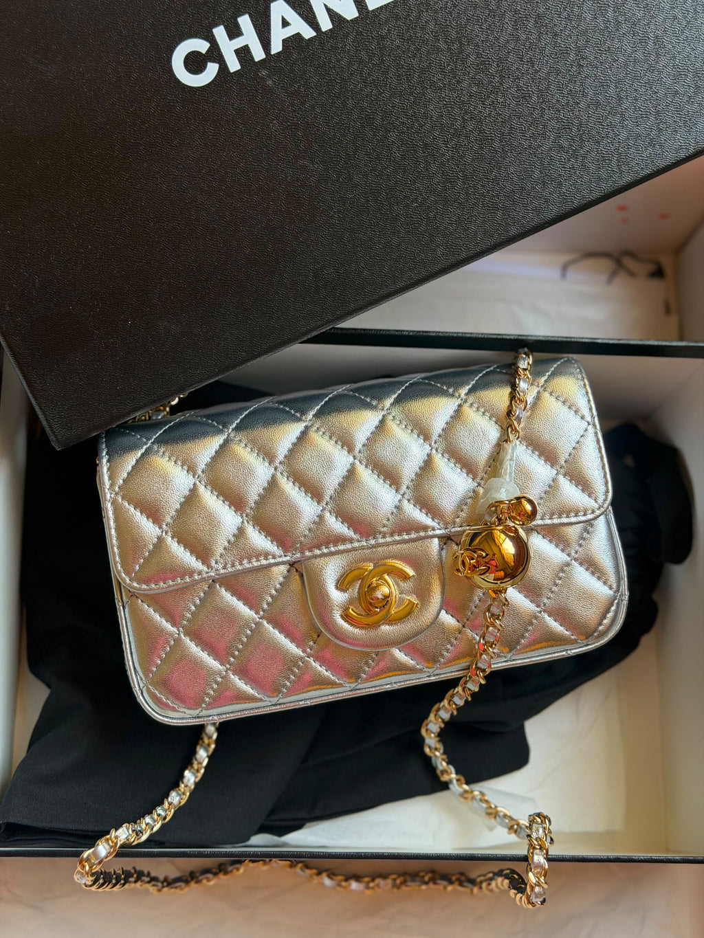 Chanel Mini Top Handle Flap Bag