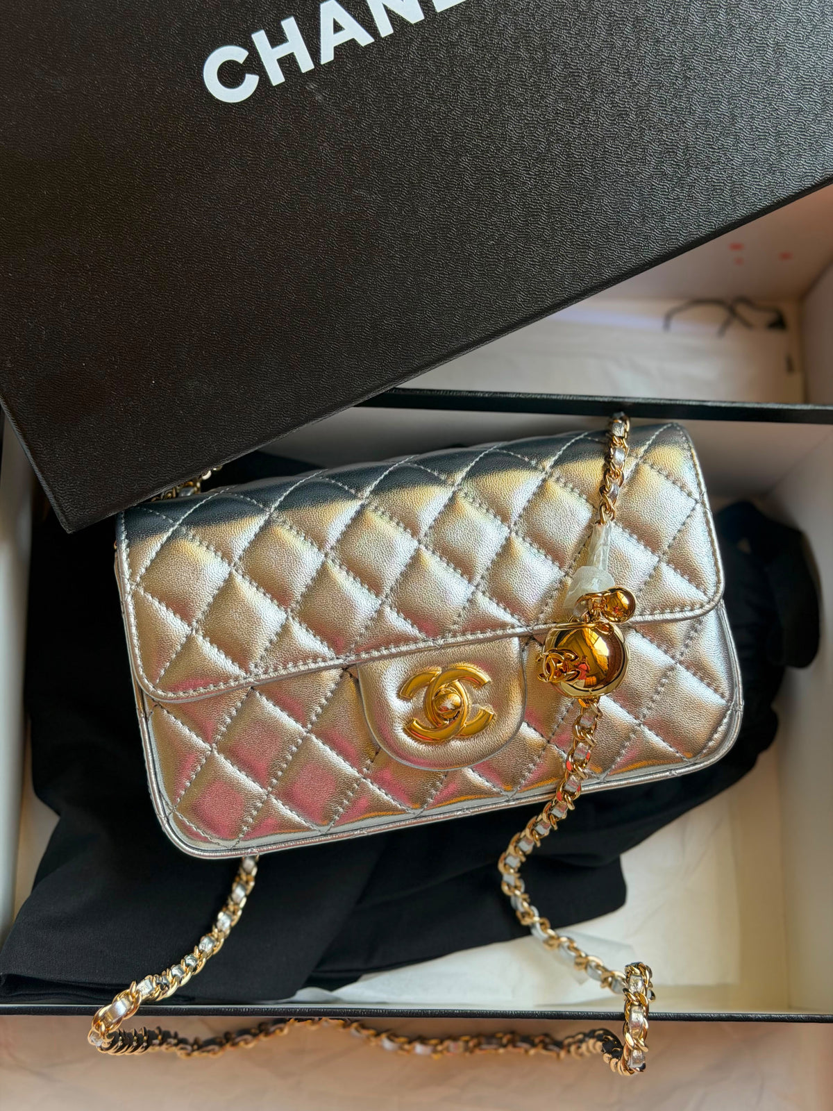 Chanel Mini Top Handle Flap Bag