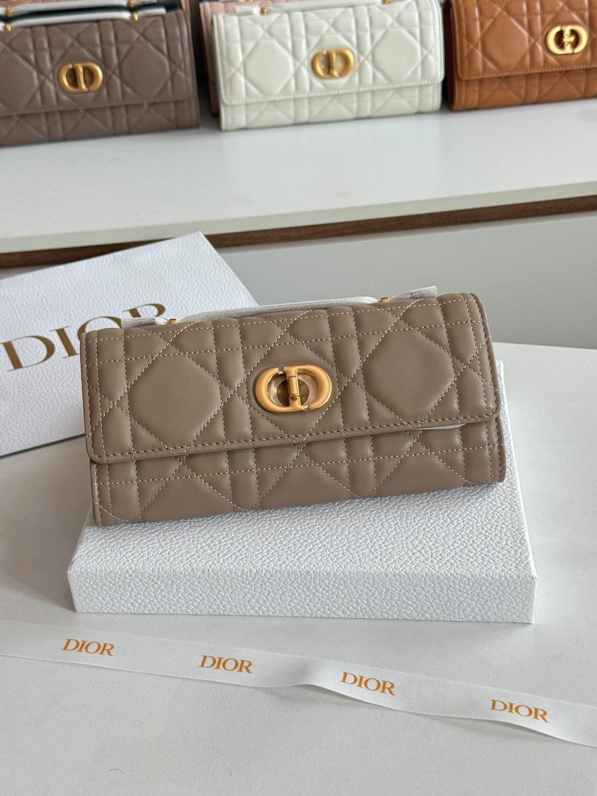 Dior Miss Caro Top Handle Pouch Bag
