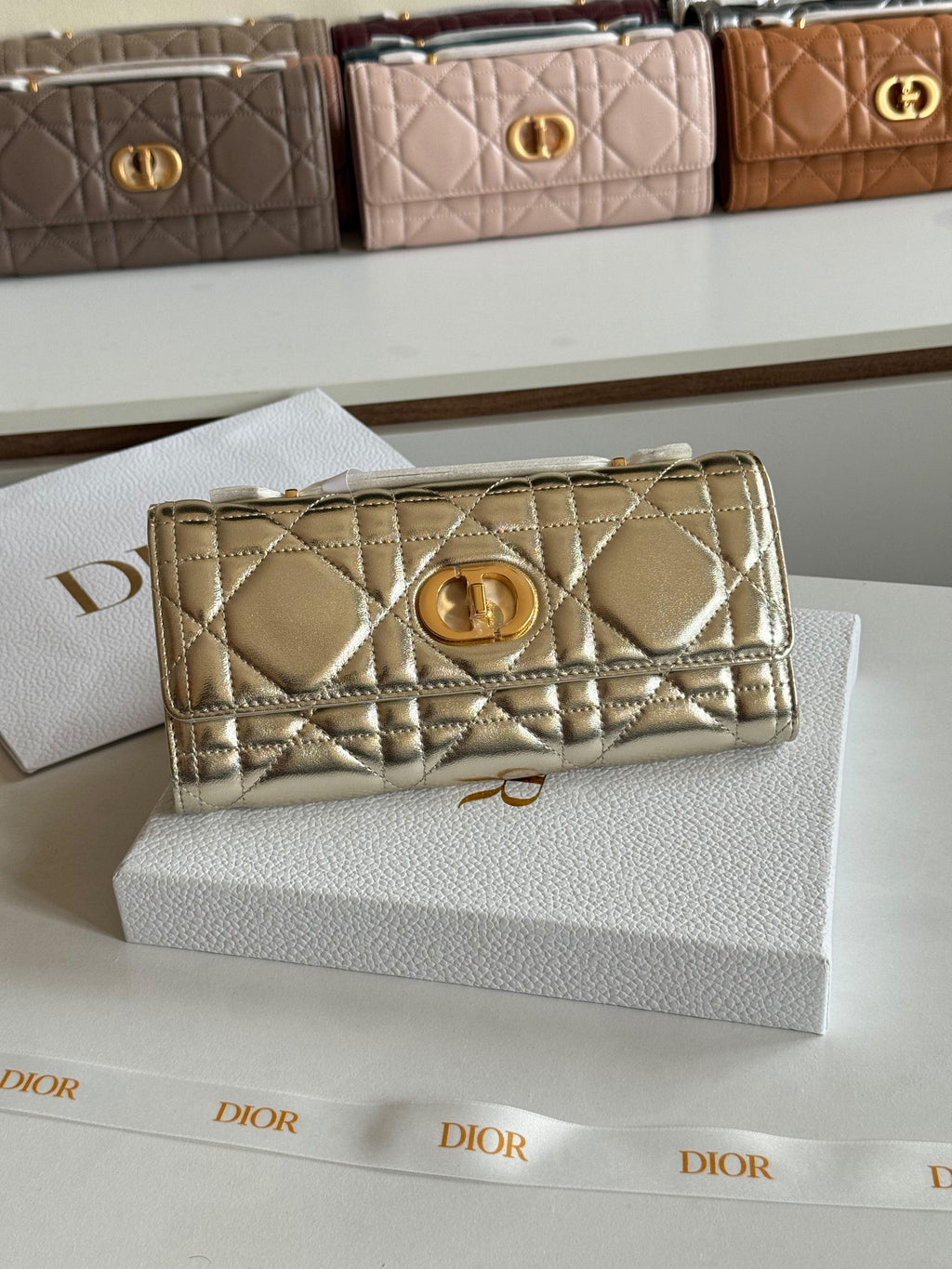 Dior Miss Caro Top Handle Pouch Bag