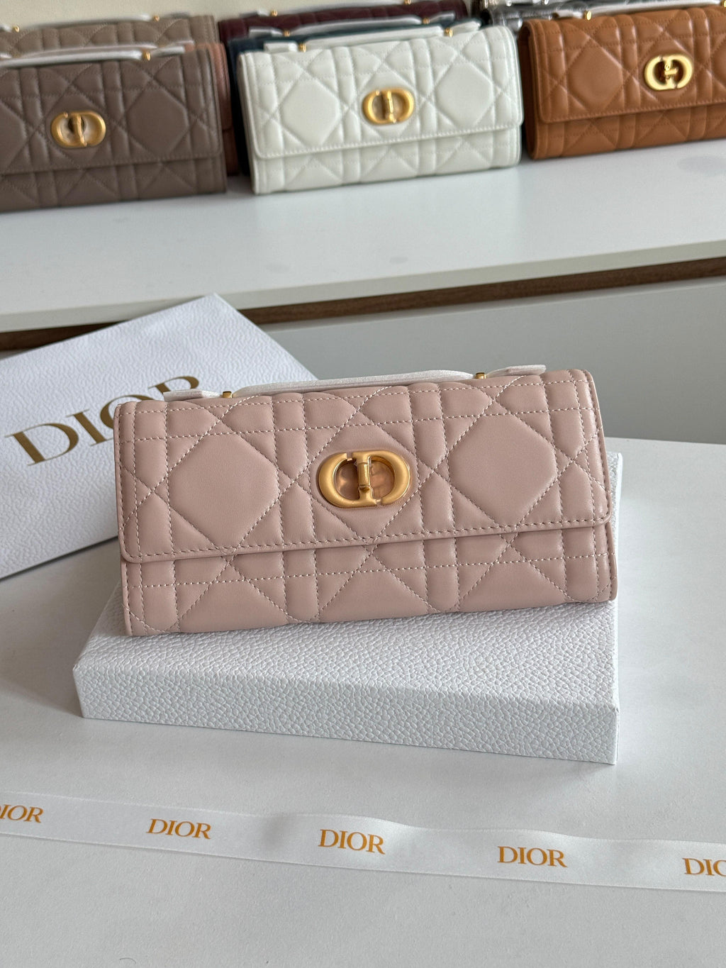 Dior Miss Caro Top Handle Pouch Bag