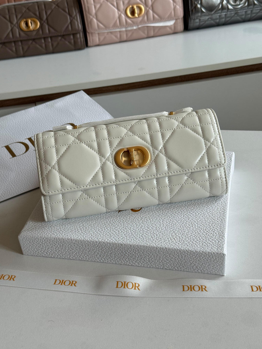 Dior Miss Caro Top Handle Pouch Bag