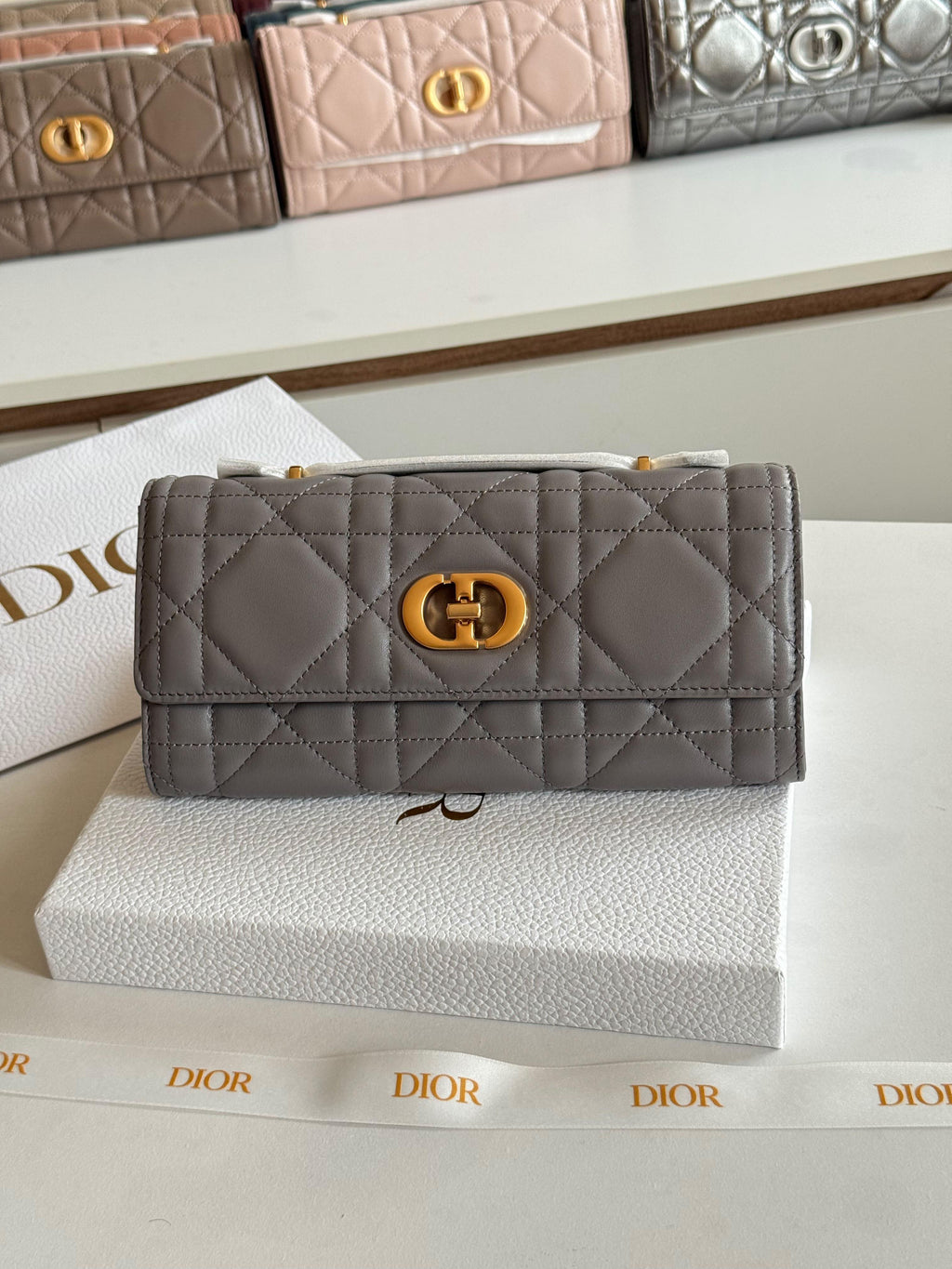 Dior Miss Caro Top Handle Pouch Bag