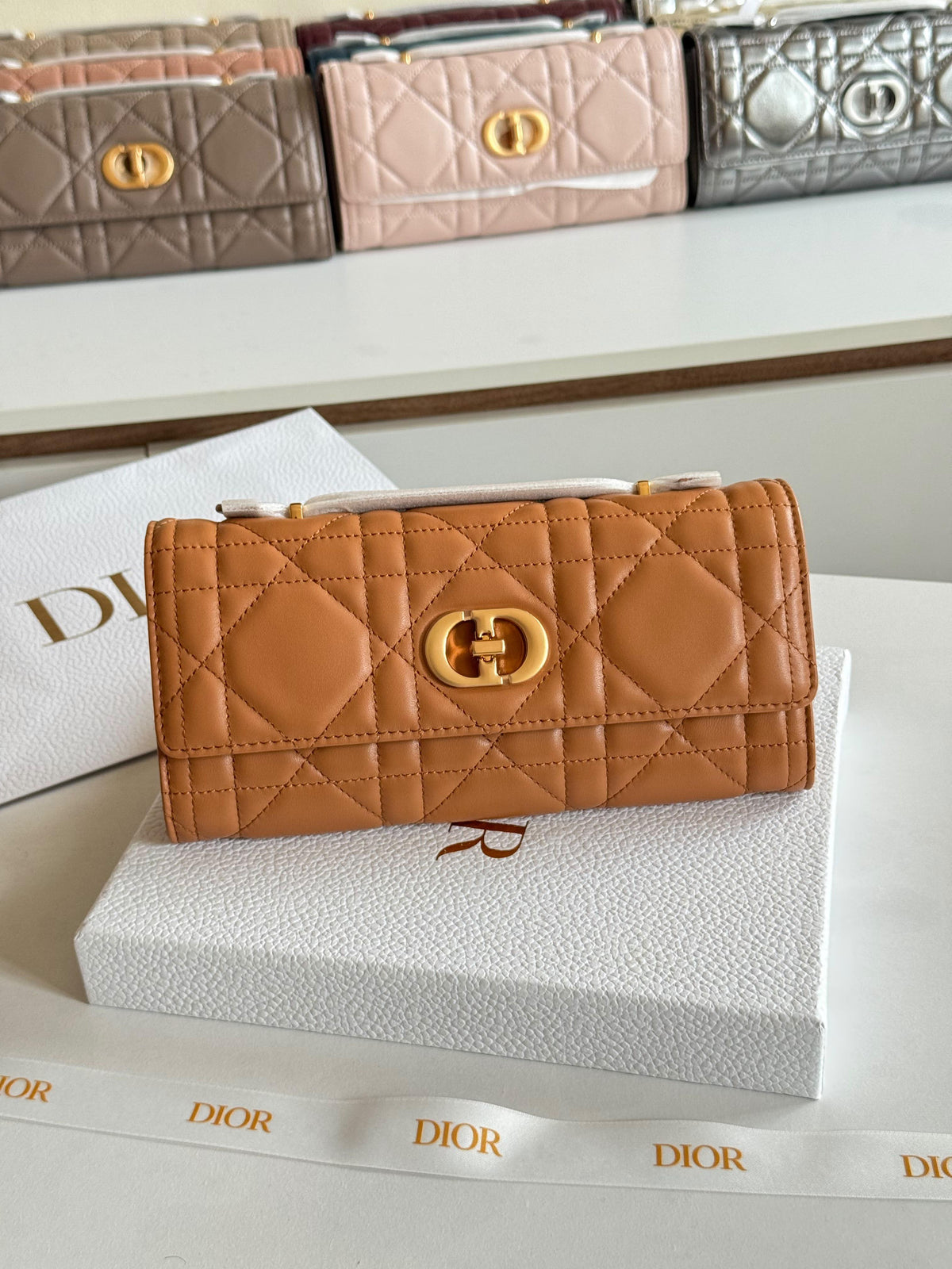 Dior Miss Caro Top Handle Pouch Bag