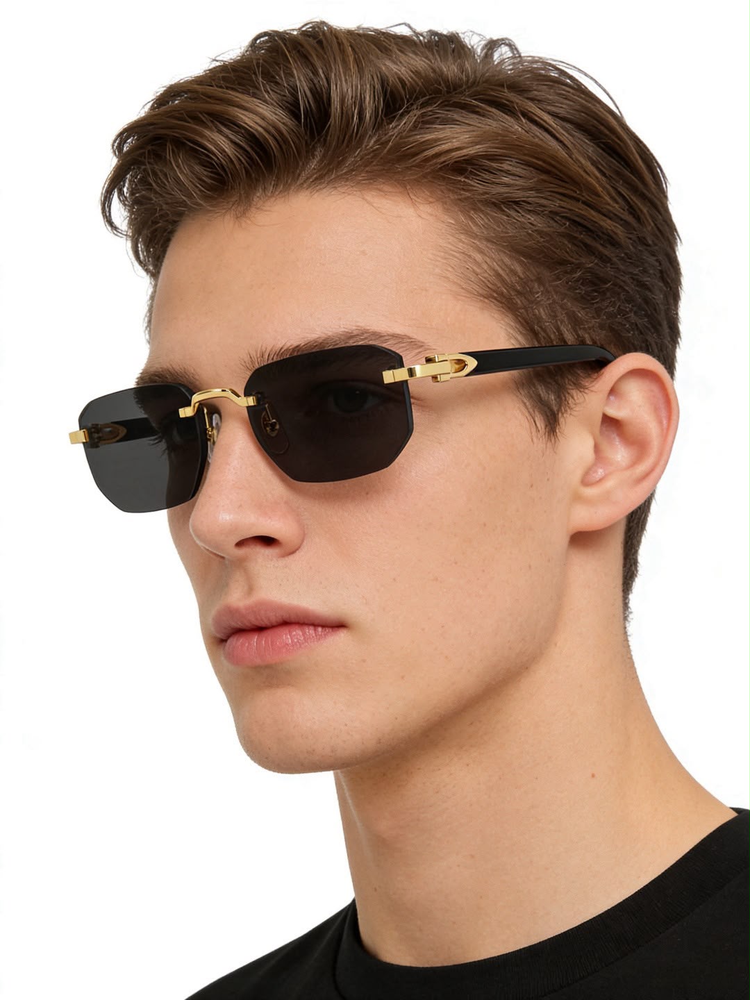 Première de Cartier Wood Sunglasses