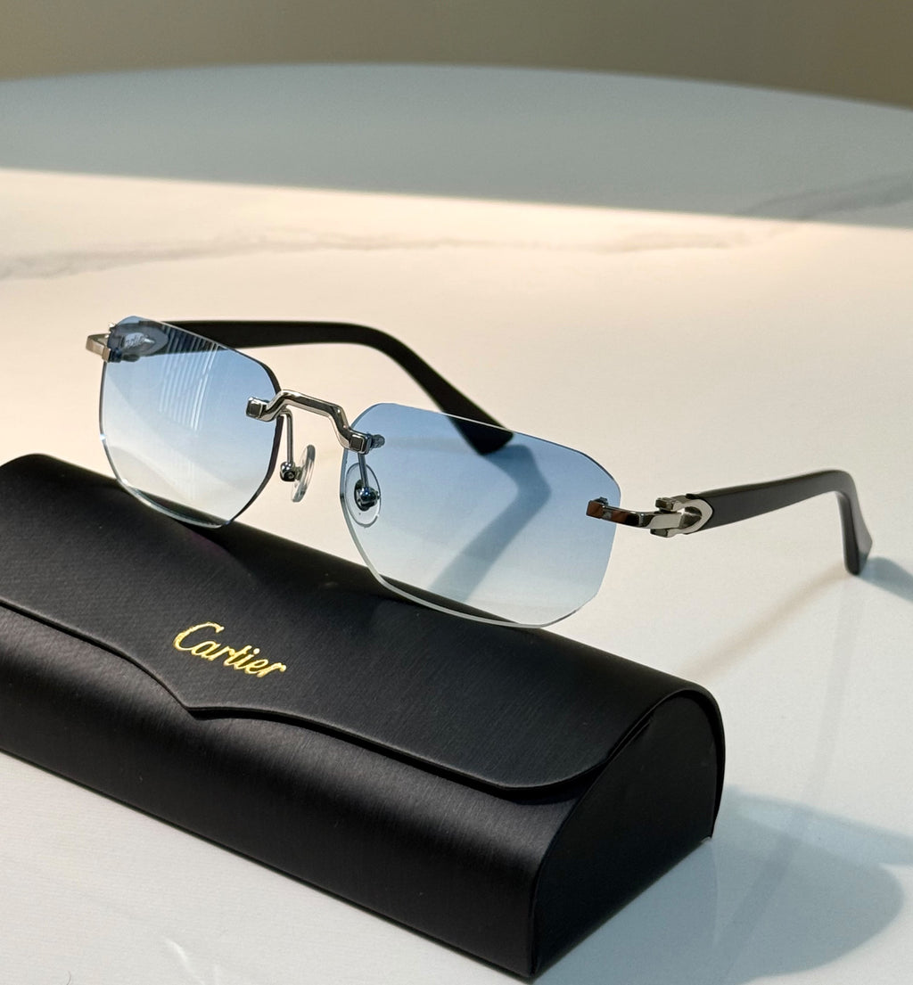 Première de Cartier Wood Sunglasses