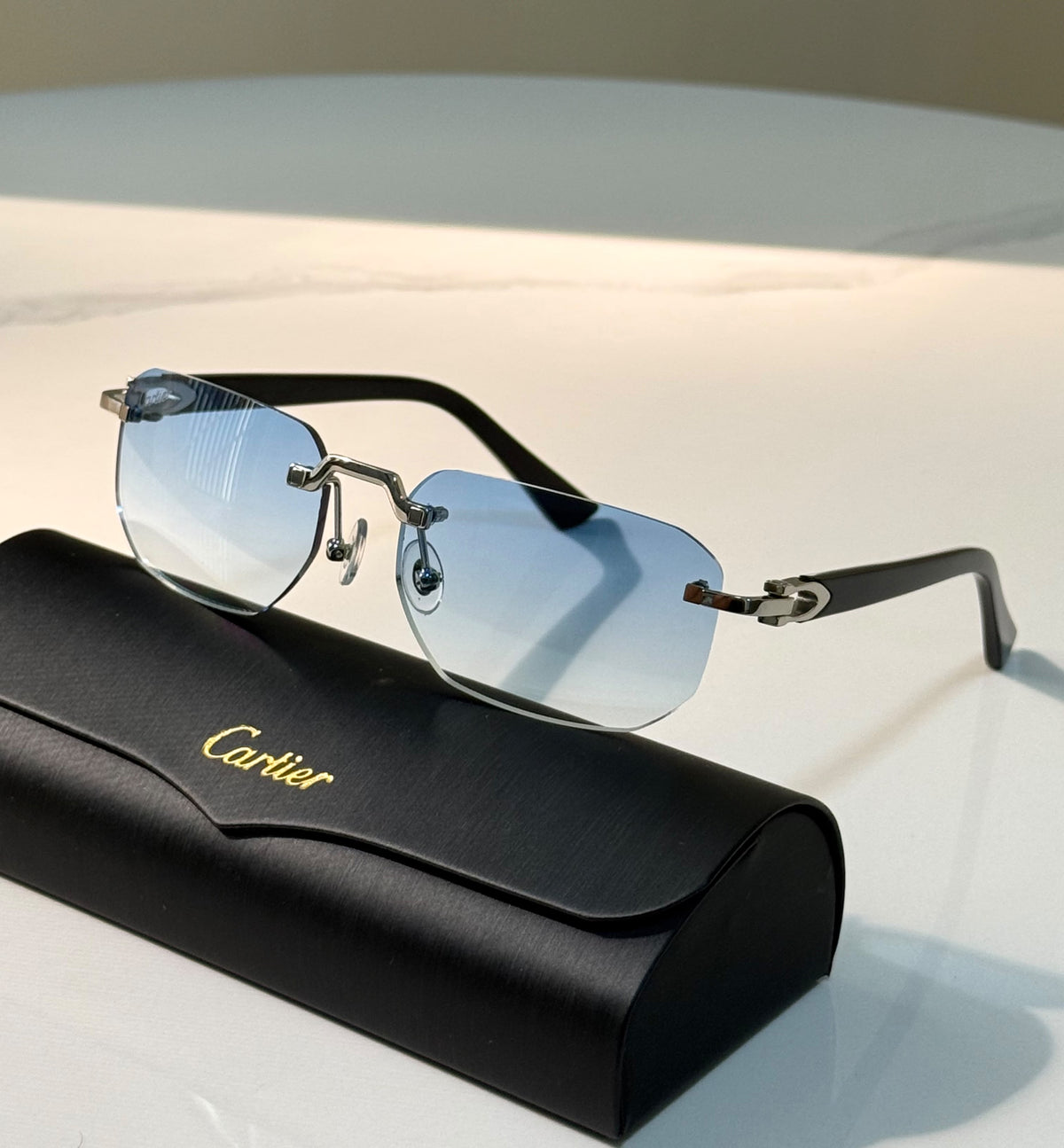 Première de Cartier Wood Sunglasses
