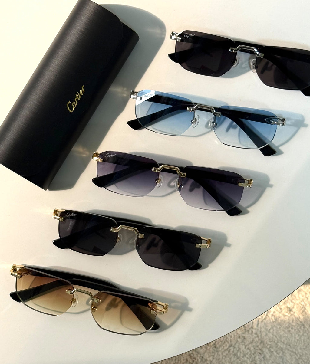 Première de Cartier Wood Sunglasses