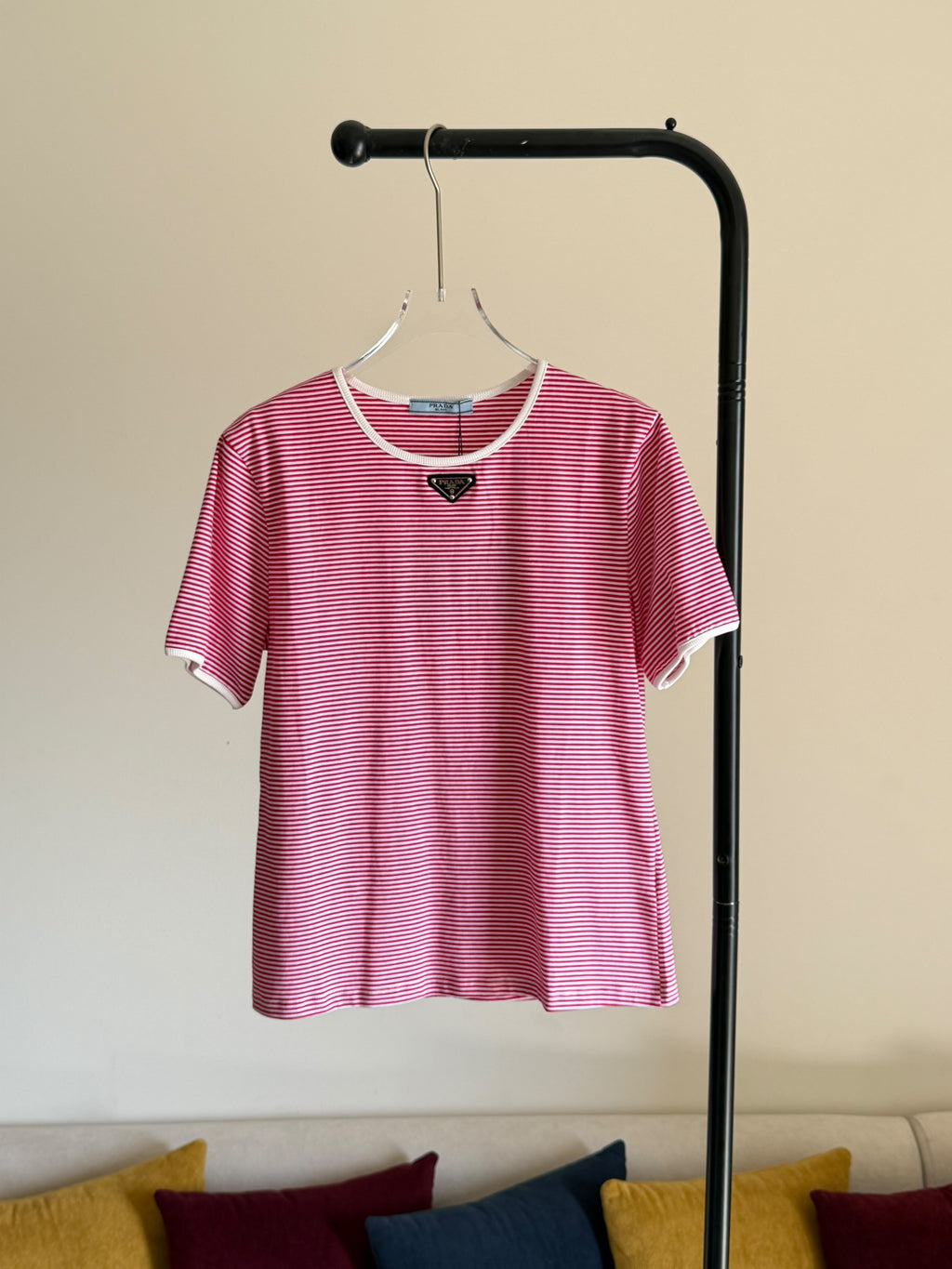 Prada Striped Jersey T-shirt
