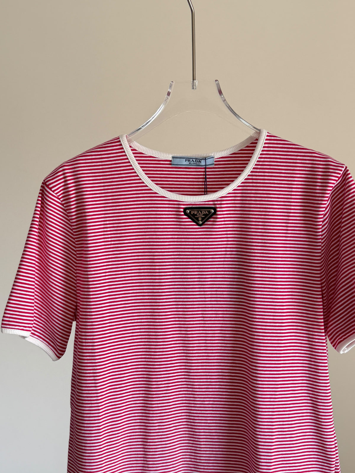 Prada Striped Jersey T-shirt