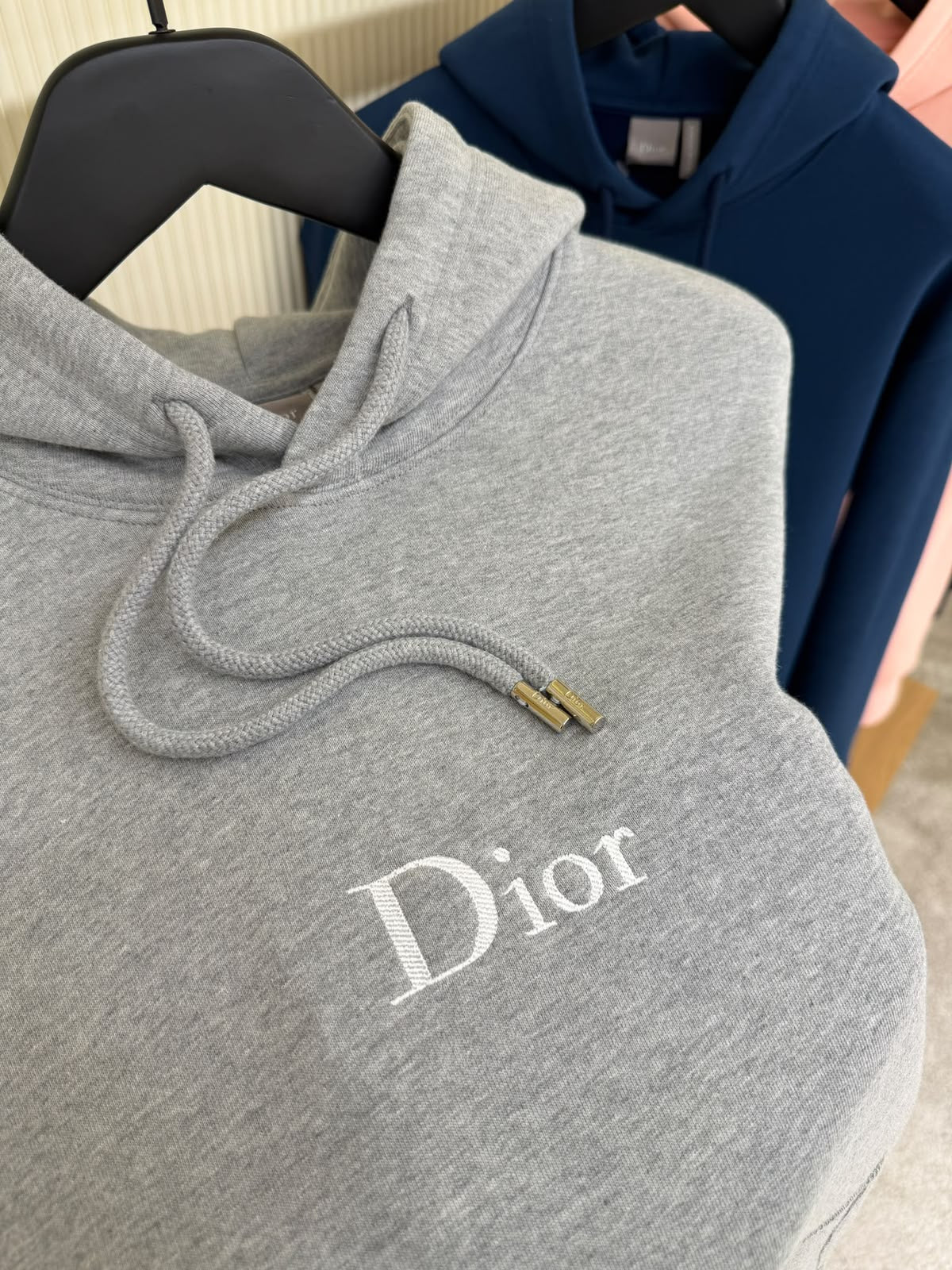 Dior Hooded Sweatshirt with Dior Embroidery