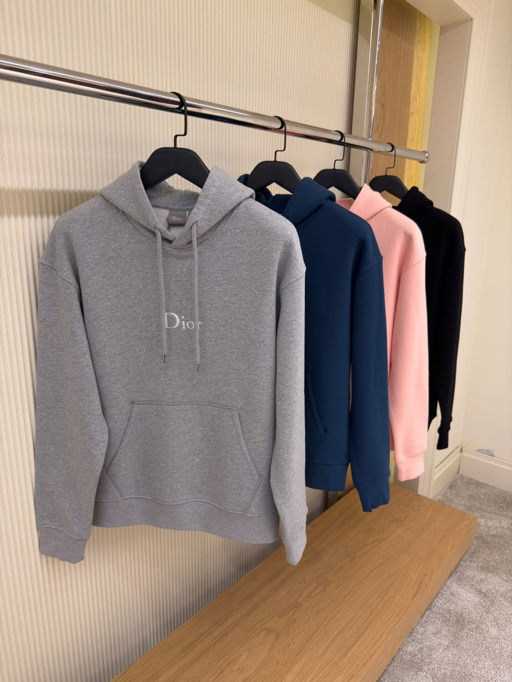 Dior Hooded Sweatshirt with Dior Embroidery