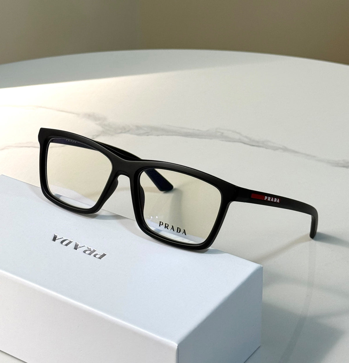 Prada Linea Rossa Square Sunglasses