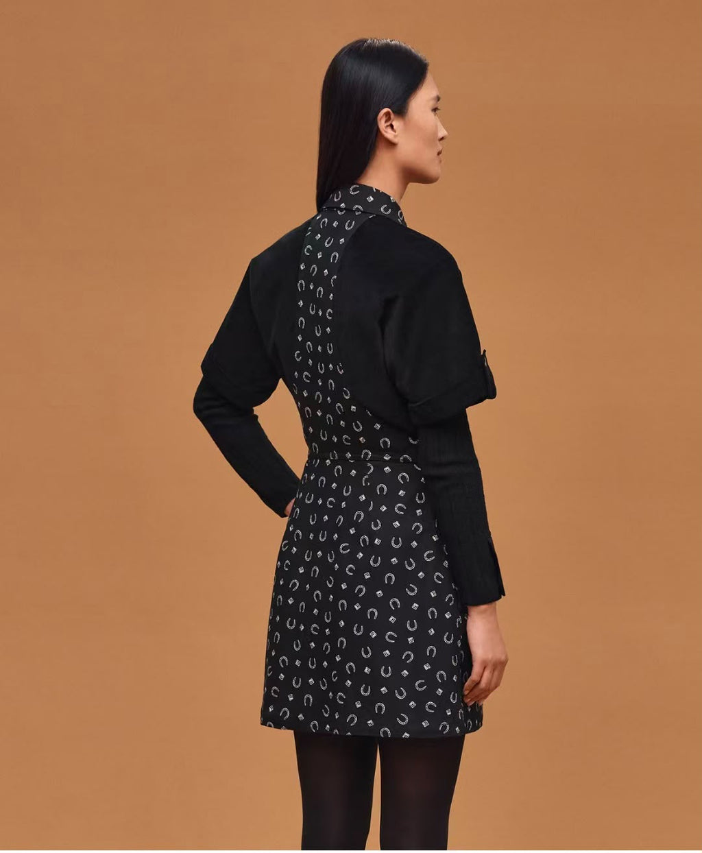 Hermes Porte-Bonheur Bandana Mixed Materials Dress