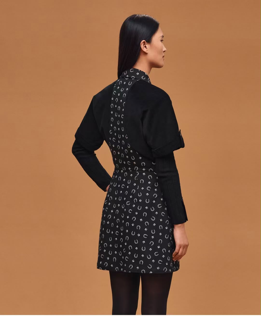 Hermes Porte-Bonheur Bandana Mixed Materials Dress