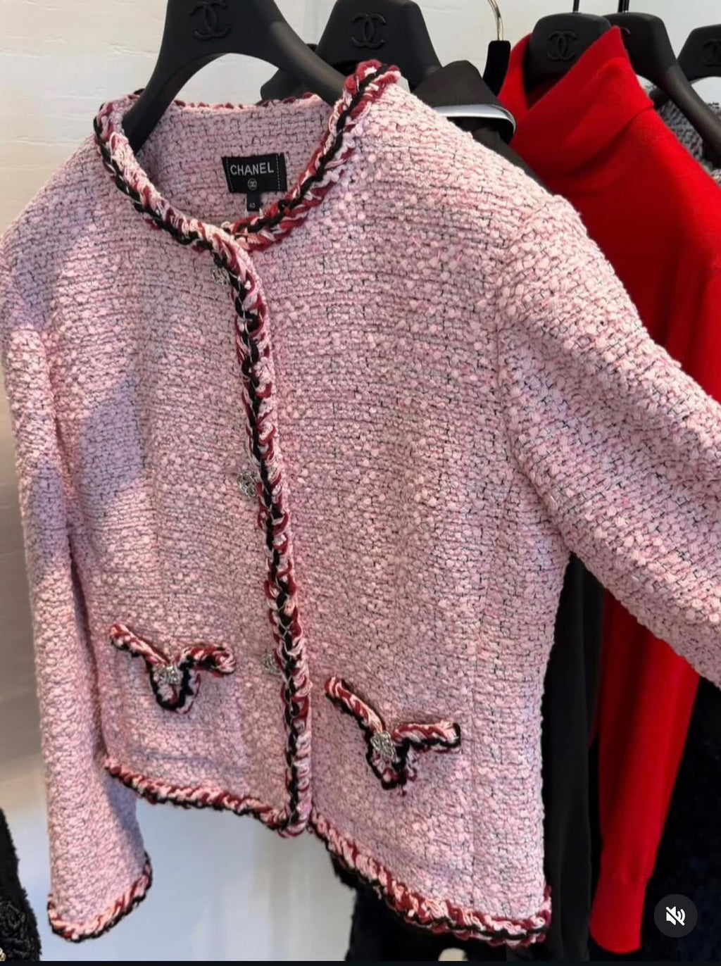 Chanel Pink Tweed Jacket