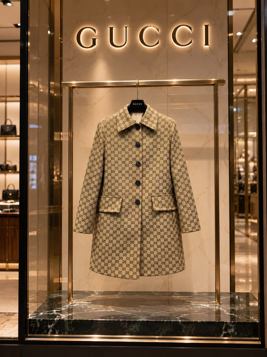 Gucci GG Cotton Canvas Coat