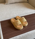 Prada Crochet Flatform Slides