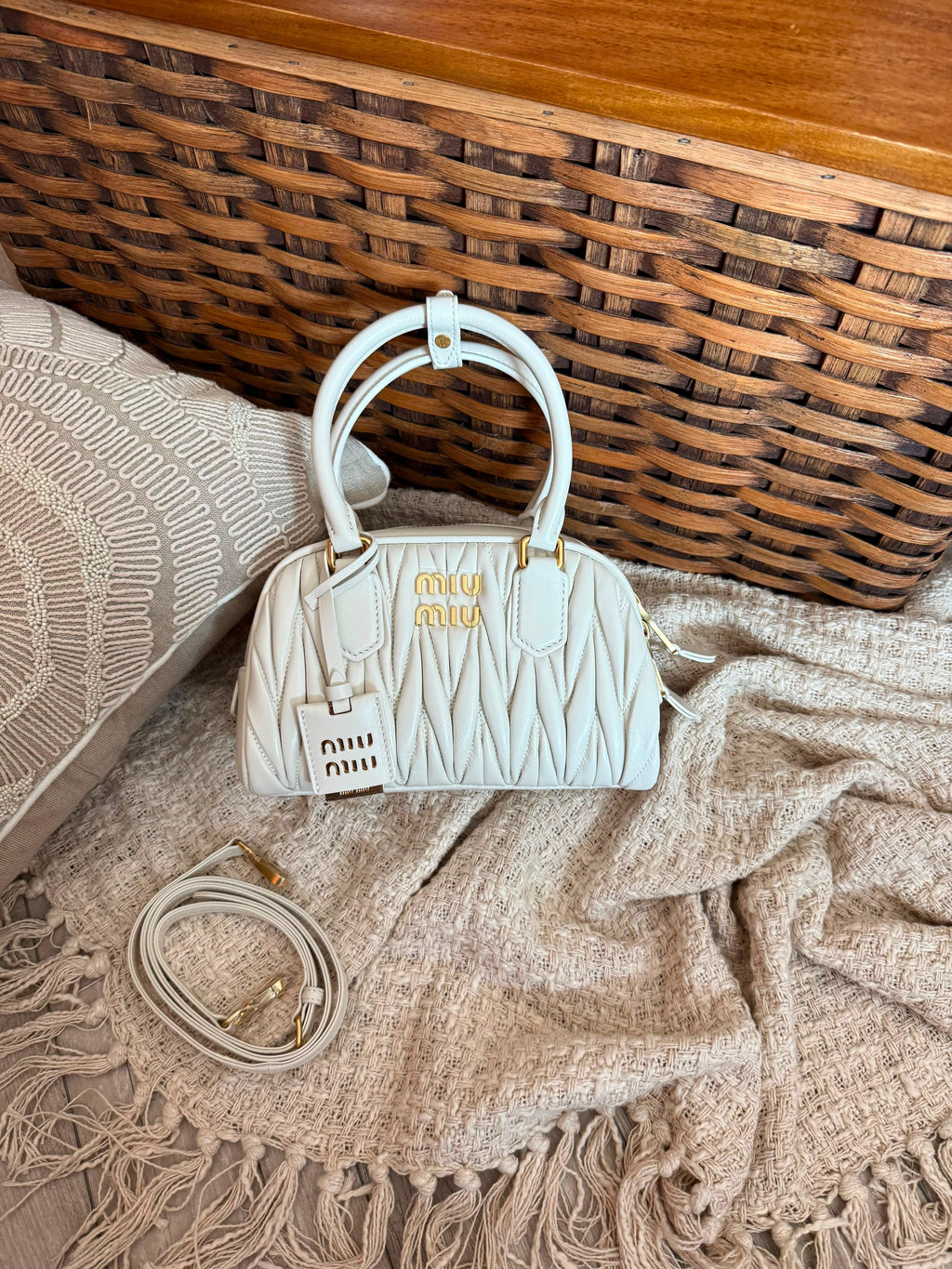 Miu Miu Arcadie Matelassé Bag