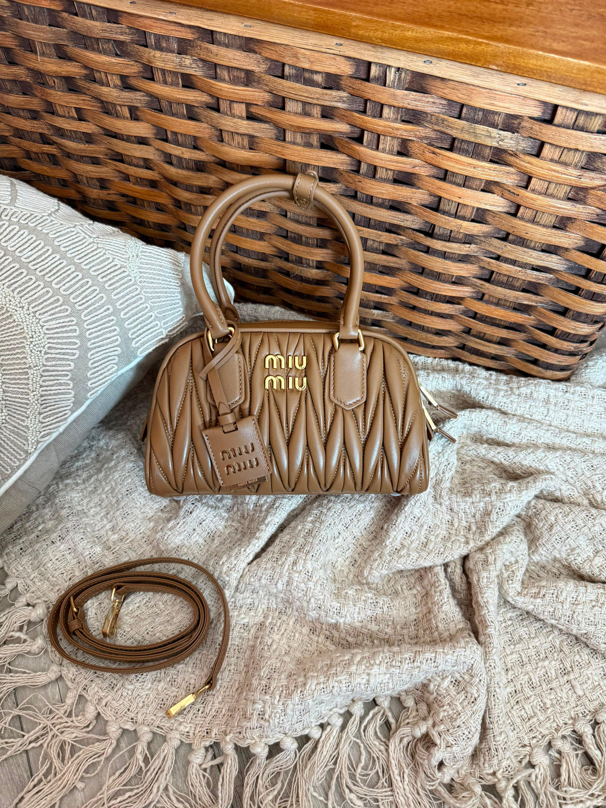 Miu Miu Arcadie Matelassé Bag
