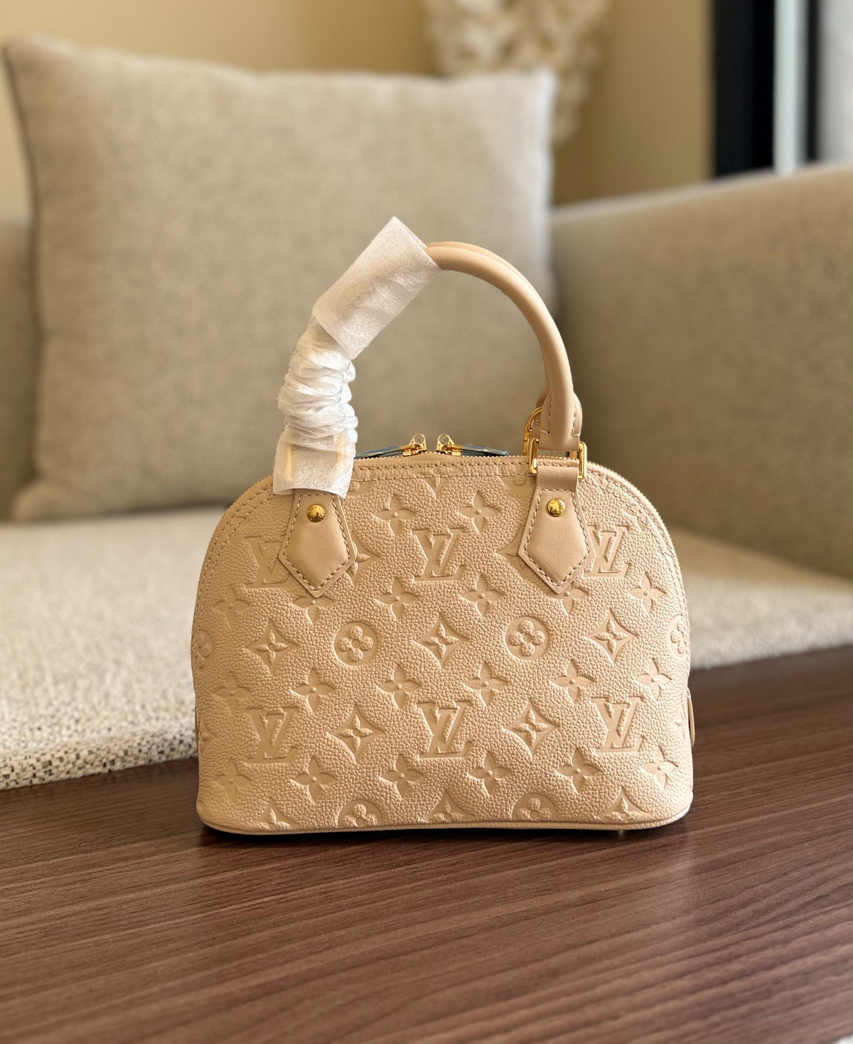 Louis Vuitton Alma BB in Monogram Empreinte Leather Bag