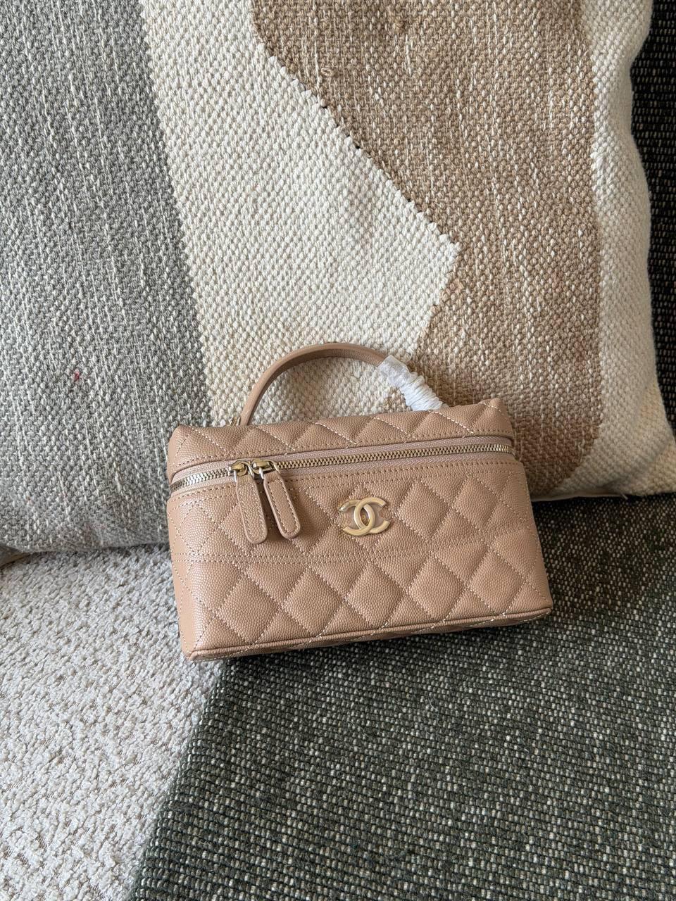 Chanel Top Handle Slim Vanity with Chain Bag