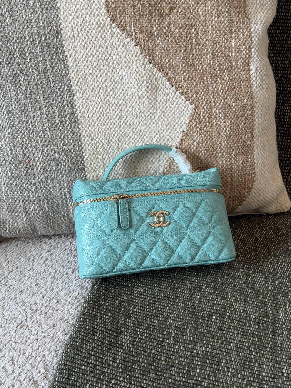 Chanel Top Handle Slim Vanity with Chain Bag