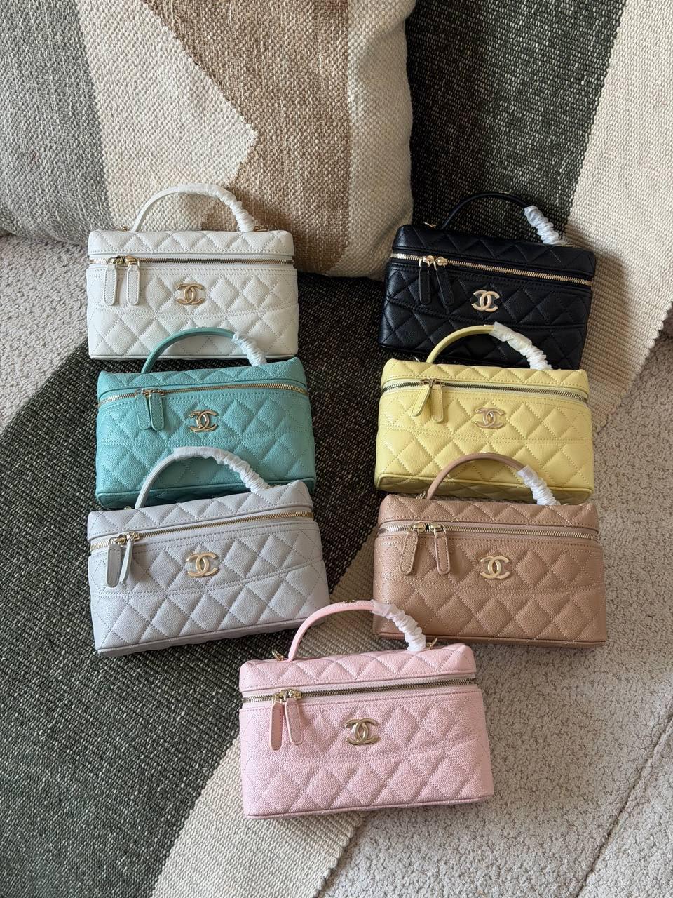 Chanel Top Handle Slim Vanity with Chain Bag