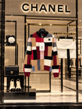 Chanel Patchwork Knit Cardigan