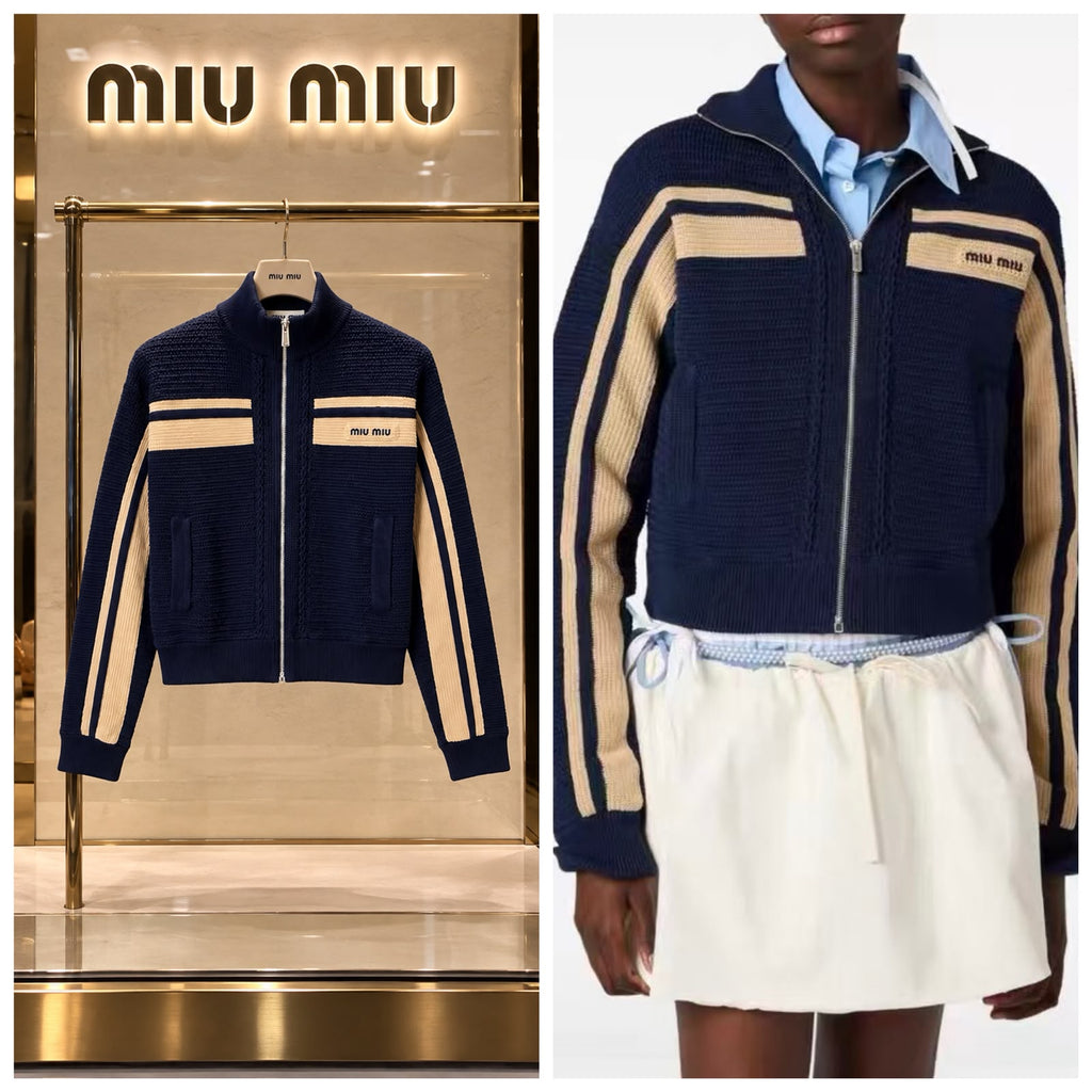 Miu Miu Cotton Crochet Cardigan