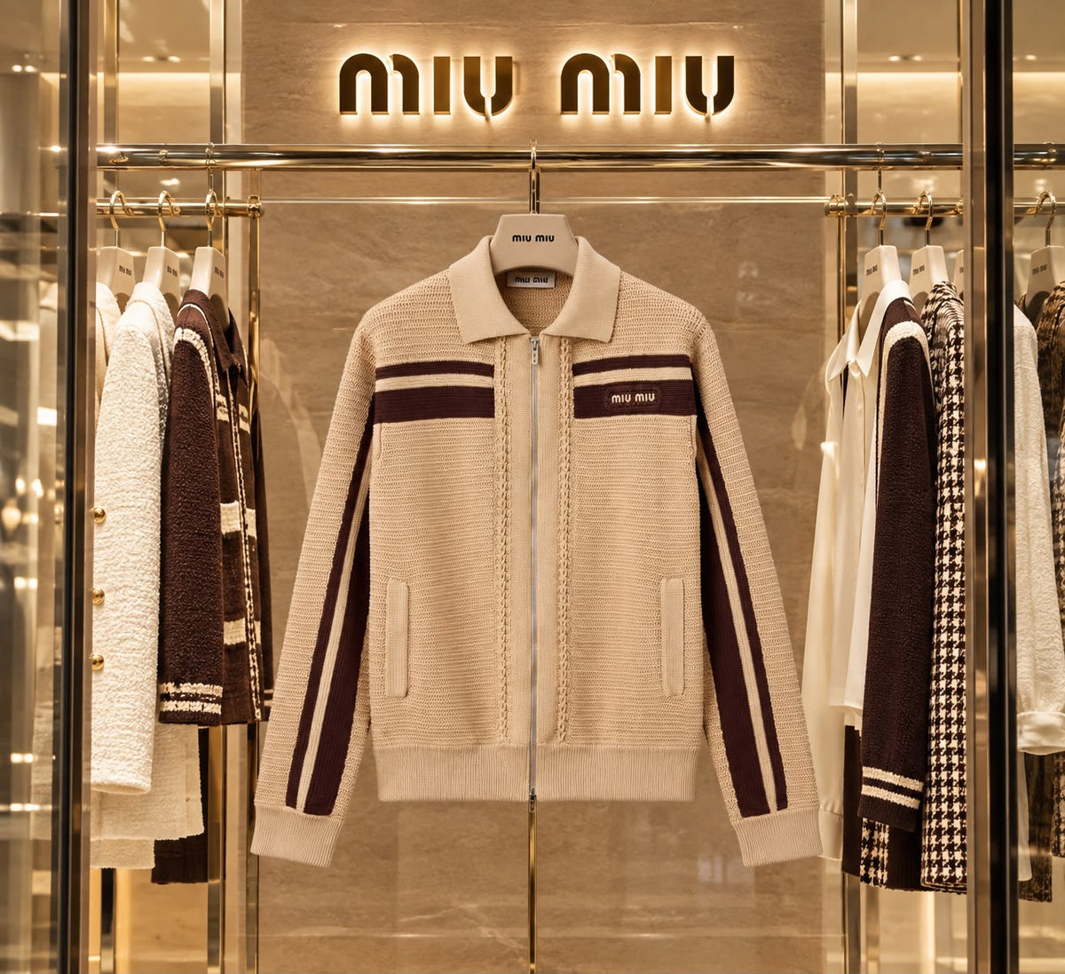 Miu Miu Cotton Crochet Cardigan