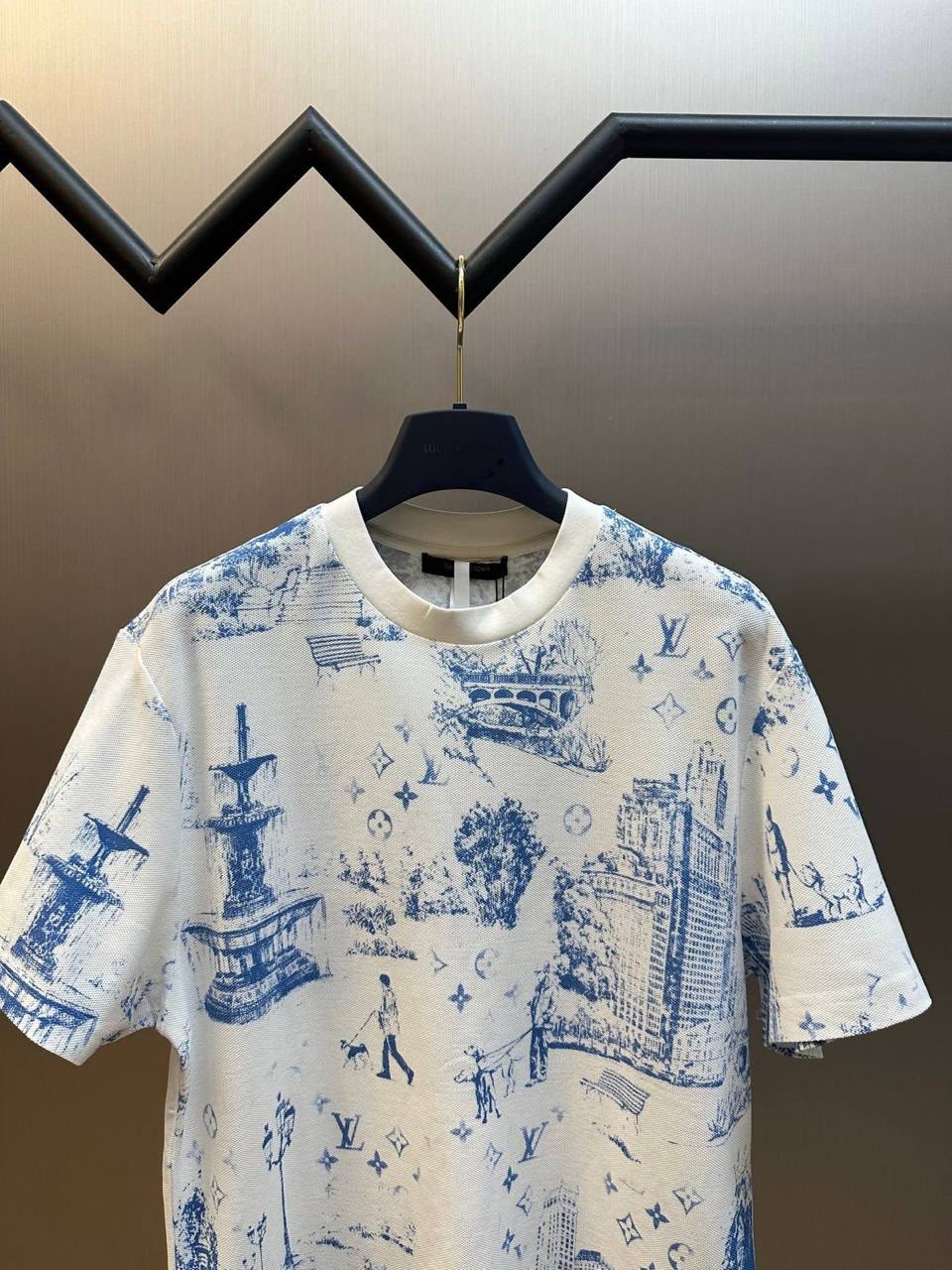Louis Vuitton Printed Cotton Pique T-Shirt